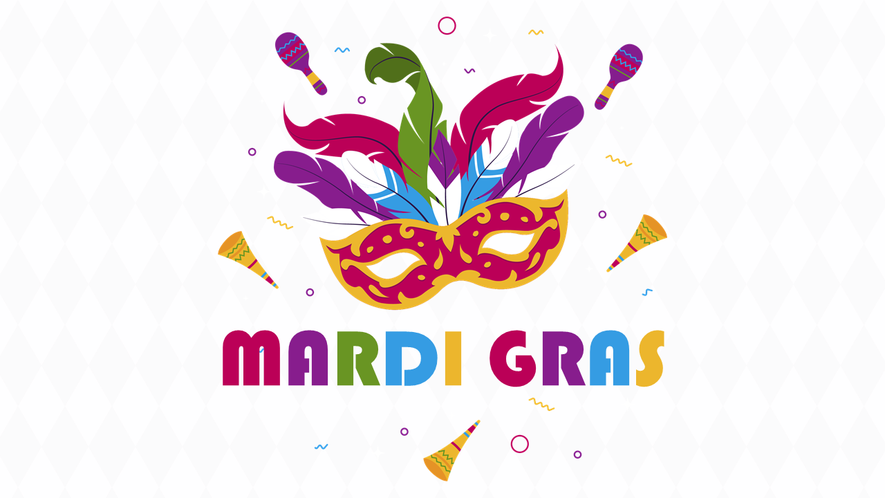 Awesome Mardi Gras PowerPoint Presentation Template